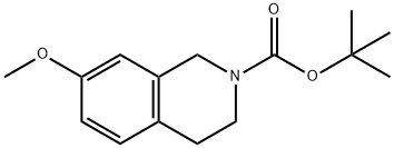7-甲氧基-3,4-二氢异喹啉-2(1H)-羧酸叔丁酯 结构式