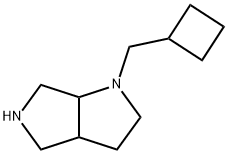 1-(Cyclobutylmethyl)octahydropyrrolo[3,4-b]pyrrole 结构式