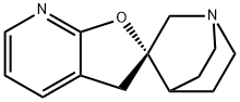 (S)-3H-1'-azaspiro[furo[2,3-b]pyridine-2,3'-bicyclo[2.2.2]octane] 结构式