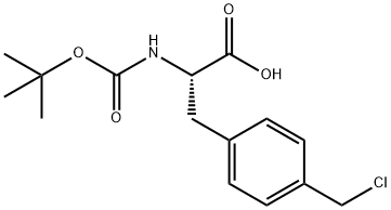 N-BOC-L-4-氯甲基苯丙氨酸 结构式