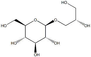 b-D-Glucopyranoside,(2S)-2,3-dihydroxypropyl 结构式