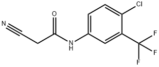N-[4-chloro-3-(trifluoromethyl)phenyl]-2-cyanoacetamide 结构式