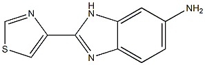 1H-BENZIMIDAZOL-6-AMINE,2-(4-THIAZOLYL)- 结构式