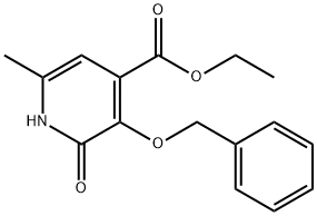 3-(苄氧基)-6-甲基-2-氧代-1,2-二氢吡啶-4-羧酸乙酯 结构式