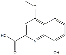 2-Quinolinecarboxylic acid, 8-hydroxy-4-methoxy- 结构式