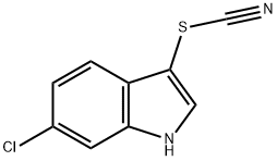 Thiocyanic acid, 6-chloro-1H-indol-3-yl ester 结构式