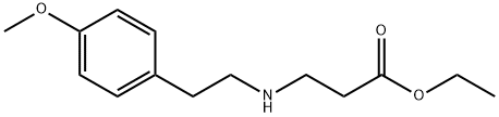 ethyl 3-{[2-(4-methoxyphenyl)ethyl]amino}propanoate 结构式