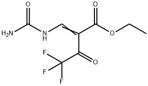 (Z)-ETHYL 4,4,4-TRIFLUORO-3-OXO-2-(UREIDOMETHYLENE)BUTANOATE 结构式