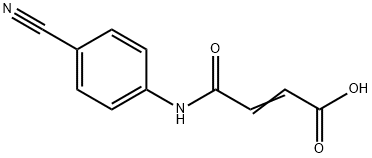 (E)-4-((4-cyanophenyl)amino)-4-oxobut-2-enoic acid 结构式