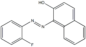 2-Naphthalenol, 1-[(2-fluorophenyl)azo]- 结构式
