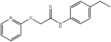 N-(4-ethylphenyl)-2-(pyridin-2-ylsulfanyl)acetamide 结构式