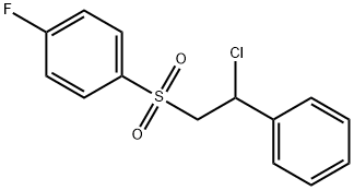 Benzene,1-[(2-chloro-2-phenylethyl)sulfonyl]-4-fluoro- 结构式
