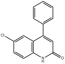 6-氯-4-苯基-1,2-二氢喹啉-2-酮 结构式