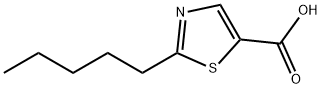 2-戊基噻唑-5-羧酸 结构式