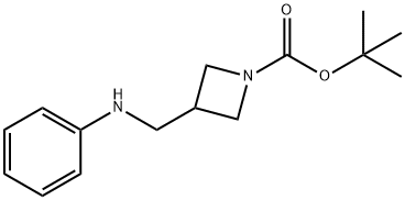 N-(1-BOC-AZETIDINE-3-YLMETHYL)ANILINE 结构式