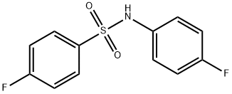 4-fluoro-N-(4-fluorophenyl)benzenesulfonamide 结构式
