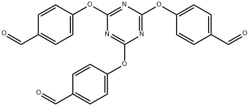 2,4,6-三(4-甲酰基苯氧基)-1,3,5-三嗪 结构式