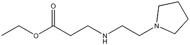 ethyl 3-{[2-(pyrrolidin-1-yl)ethyl]amino}propanoate 结构式