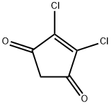 2,3-dichlorocyclopent-2-ene-1,4-dione 结构式