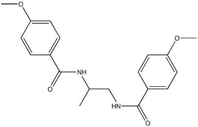 N,N'-1,2-propanediylbis(4-methoxybenzamide) 结构式