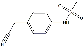 N-[4-(cyanomethyl)phenyl]methanesulfonamide 结构式