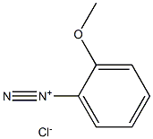 Benzenediazonium, 2-methoxy-, chloride 结构式