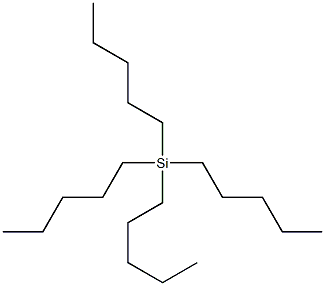 Silane, tetrapentyl- 结构式