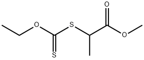 2-((乙氧基硫代羰基)硫代)丙酸甲酯 结构式