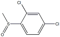 2,4-dichloro-1-methylsulfinyl-benzene 结构式