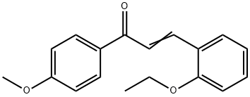 (2E)-3-(2-ethoxyphenyl)-1-(4-methoxyphenyl)prop-2-en-1-one 结构式