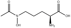 Ornithine, N5-acetyl-N5-hydroxy- 结构式