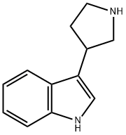 3-pyrrolidin-3-yl-1H-indole 结构式