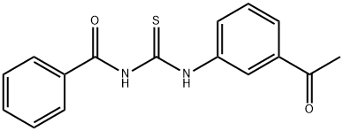 N-{[(3-acetylphenyl)amino]carbonothioyl}benzamide 结构式