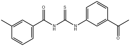 N-{[(3-acetylphenyl)amino]carbonothioyl}-3-methylbenzamide 结构式