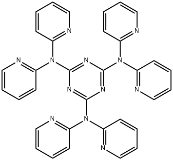 N2,N2,N4,N4,N6,N6-hexa(pyridin-2-yl)-1,3,5-triazine-2,4,6-triamine 结构式