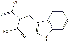 Propanedioic acid,2-(1H-indol-3-ylmethyl)- 结构式