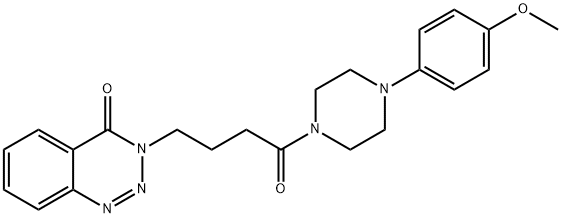 3-(4-(4-(4-methoxyphenyl)piperazin-1-yl)-4-oxobutyl)benzo[d][1,2,3]triazin-4(3H)-one 结构式