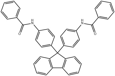 N,N'-[9H-fluorene-9,9-diylbis(4,1-phenylene)]dibenzamide 结构式