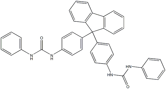 N,N''-[9H-fluorene-9,9-diylbis(4,1-phenylene)]bis(N'-phenylurea) 结构式