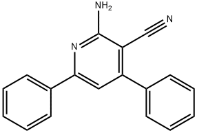 2-氨基-4,6-二苯基烟腈 结构式