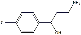 3-氨基-1-(4-氯苯基)丙烷-1-醇 结构式