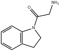 2-amino-1-(2,3-dihydro-1H-indol-1-yl)ethan-1-one 结构式