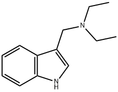 INDOLE, 3-((DIETHYLAMINO)METHYL)- 结构式
