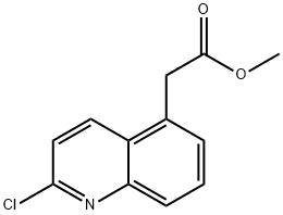 methyl 2-(2-chloroquinolin-5-yl)acetate 结构式