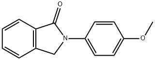 1H-Isoindol-1-one, 2,3-dihydro-2-(4-methoxyphenyl)- 结构式