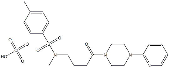 N,4-dimethyl-N-(4-oxo-4-(4-(pyridin-2-yl)piperazin-1-yl)butyl)benzenesulfonamide perchlorate 结构式