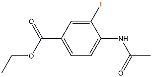 Ethyl 4-acetamido-3-iodobenzoate 结构式