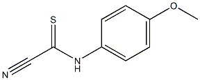 Carbonocyanidothioicamide, N-(4-methoxyphenyl)- 结构式