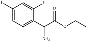 ETHYL2-AMINO-2-(2,4-DIFLUOROPHENYL)ACETATE 结构式