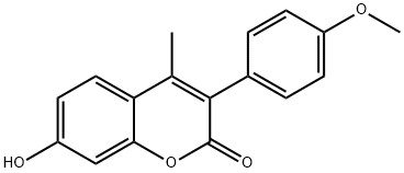 7-羟基-3-(4-甲氧基苯基)-4-甲基-2H-色满-2-酮 结构式